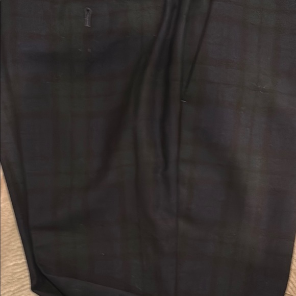 Banana Republic Dark Blue/green plaid suit (coat and slacks) - Picture 5 of 5